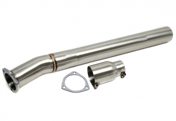 Stainless downpipe — Audi A6 Quattro (4F) · 55mm