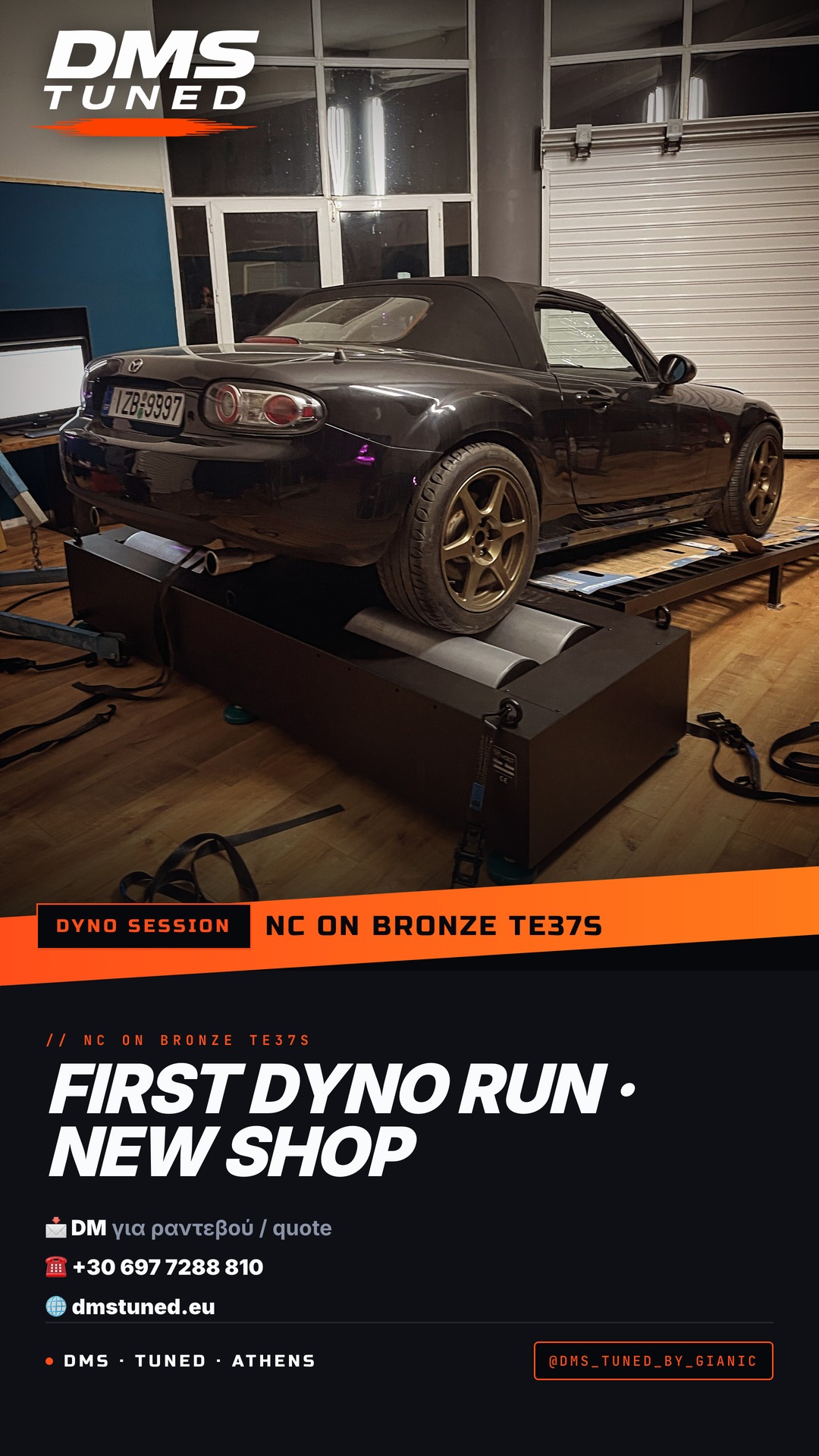 A dyno session in progress at DMS Tuned