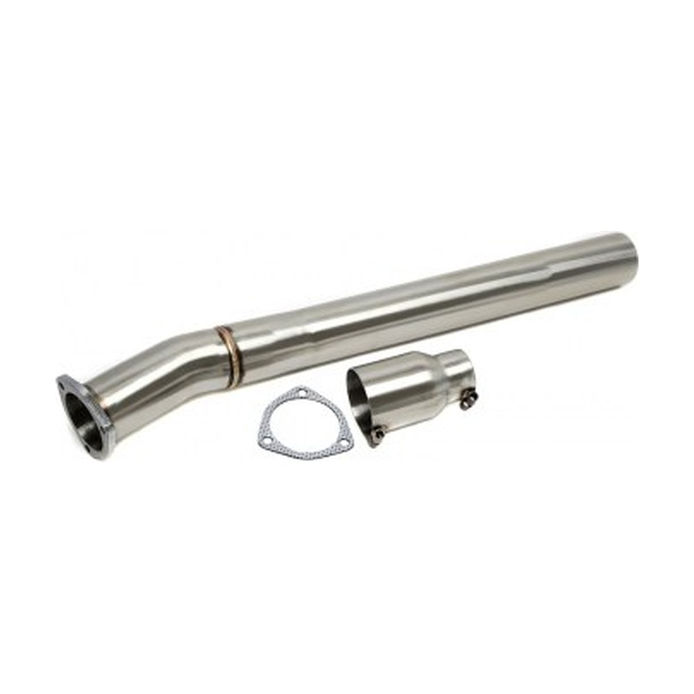 Stainless downpipe — Audi A6 Quattro (4F) · 55mm