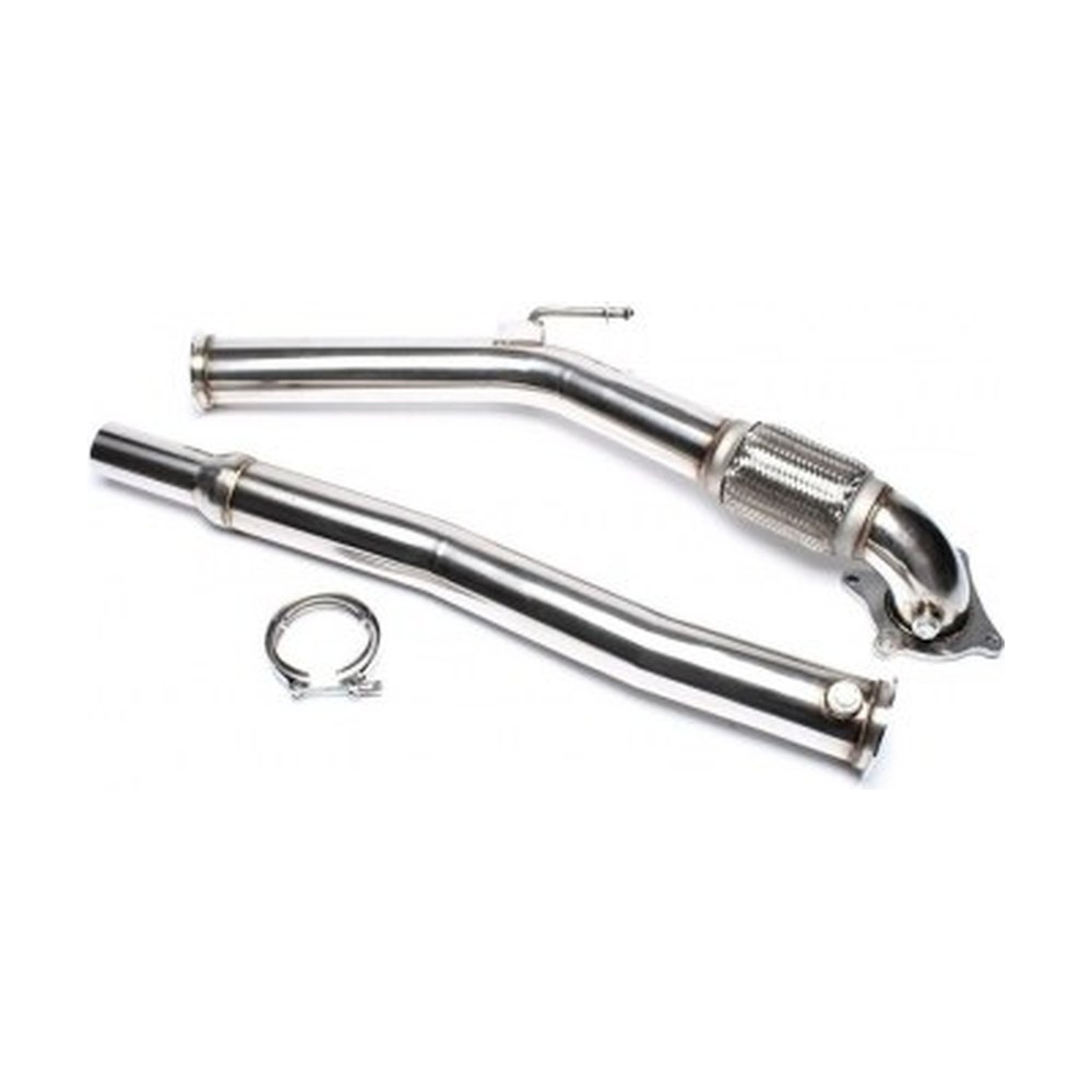 Stainless downpipe 76mm — Audi / Seat / Skoda / VW A3, TT, Altea, Leon, Toledo, Octavia, Superb, Yeti, Eos, Gol (8P, 8J, 1K)