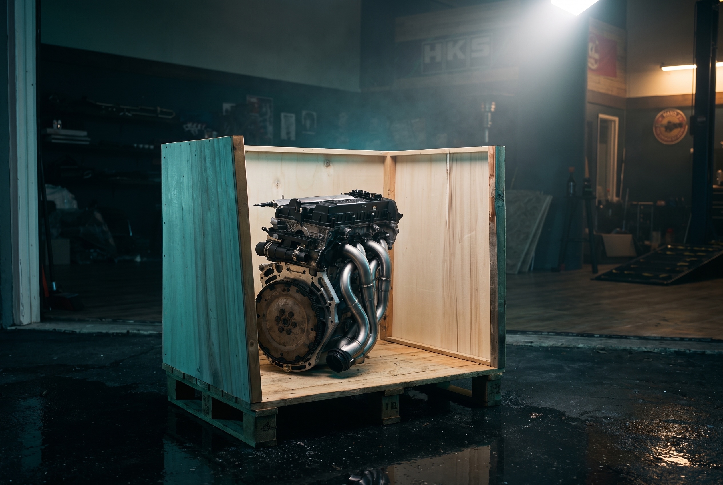 Mazda 2.5L L5-VE swap engine prepped for MX-5 NC at the DMS Tuned workshop