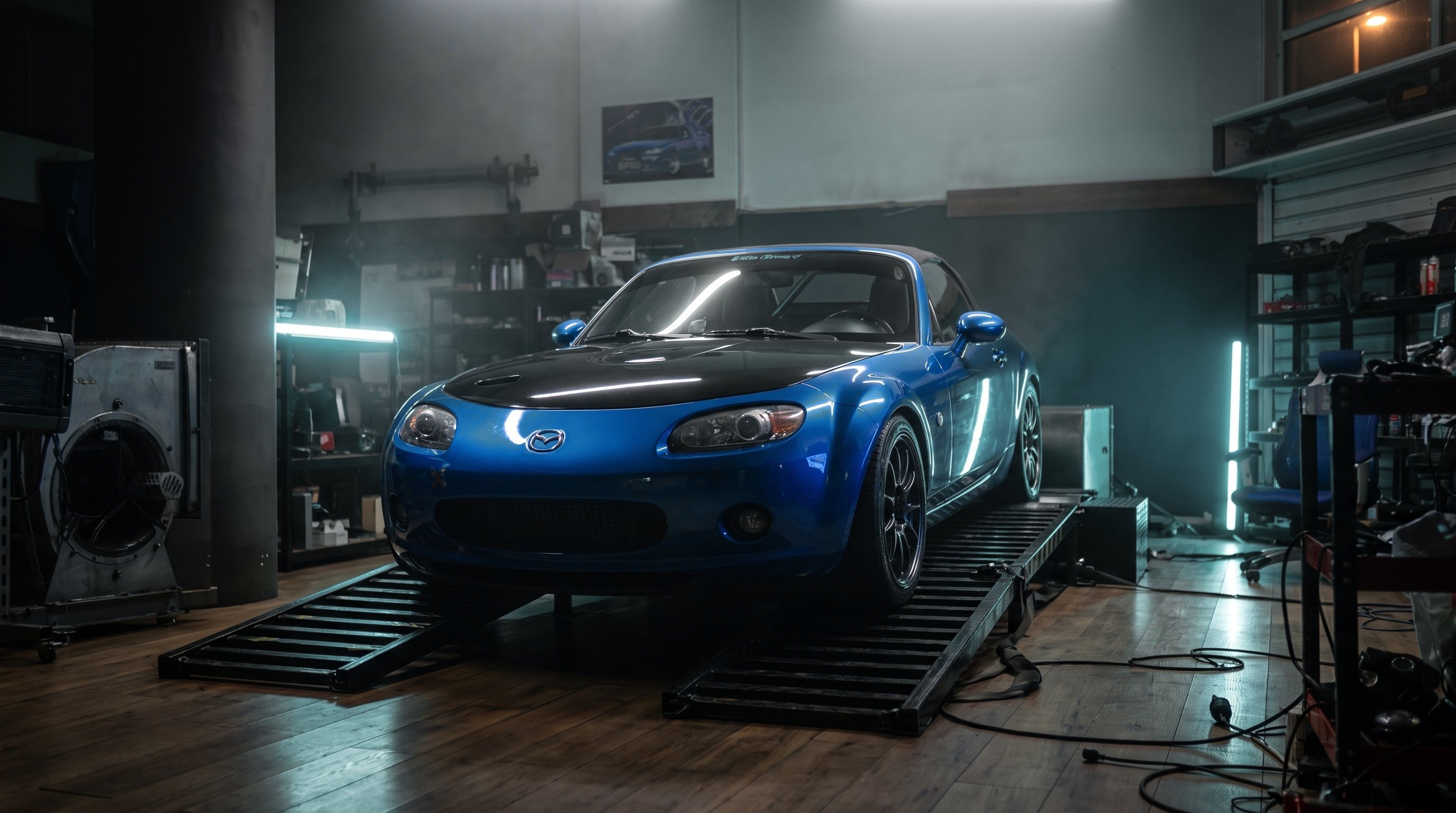 MX-5 NC mid-pull on our own DynoRevolt, Artemida