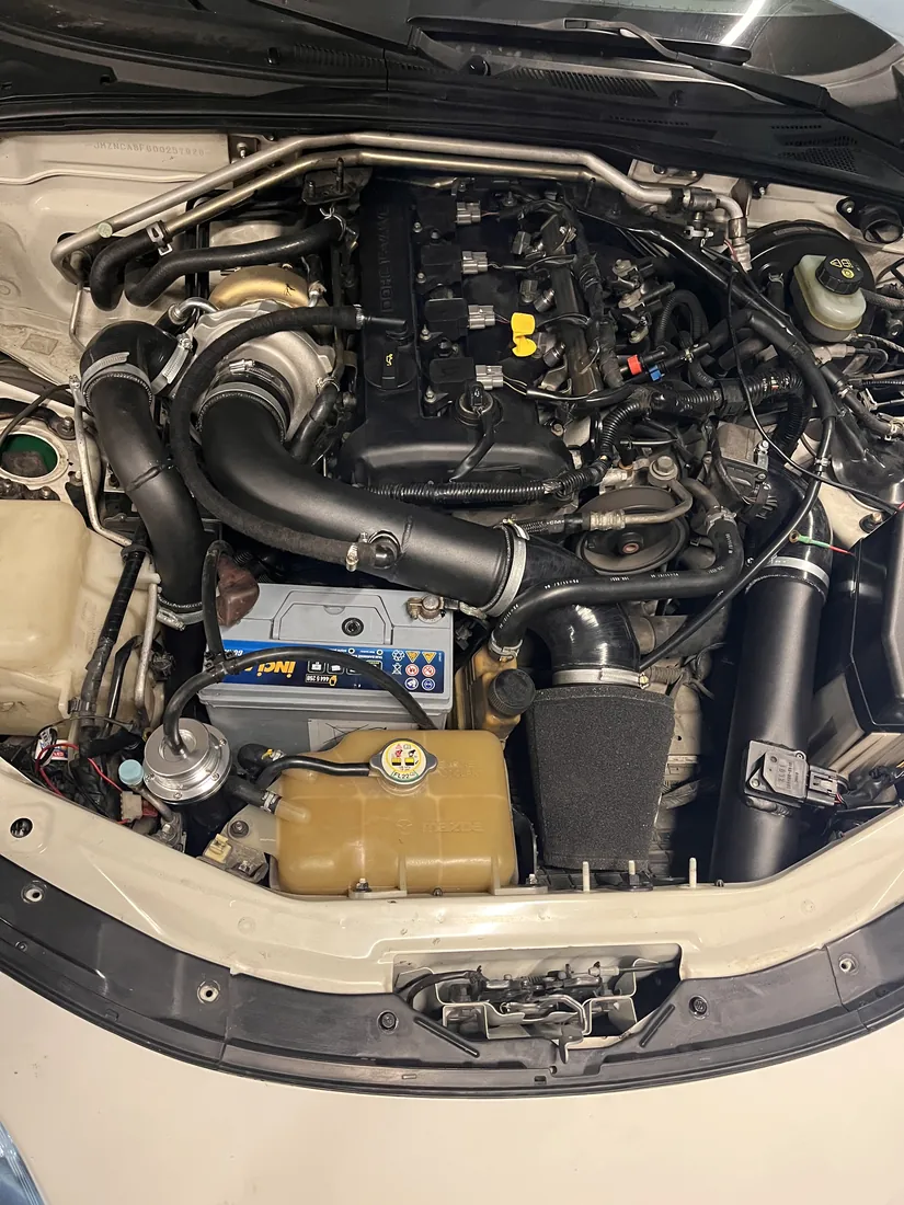 MX-5 engine bay — DMS build